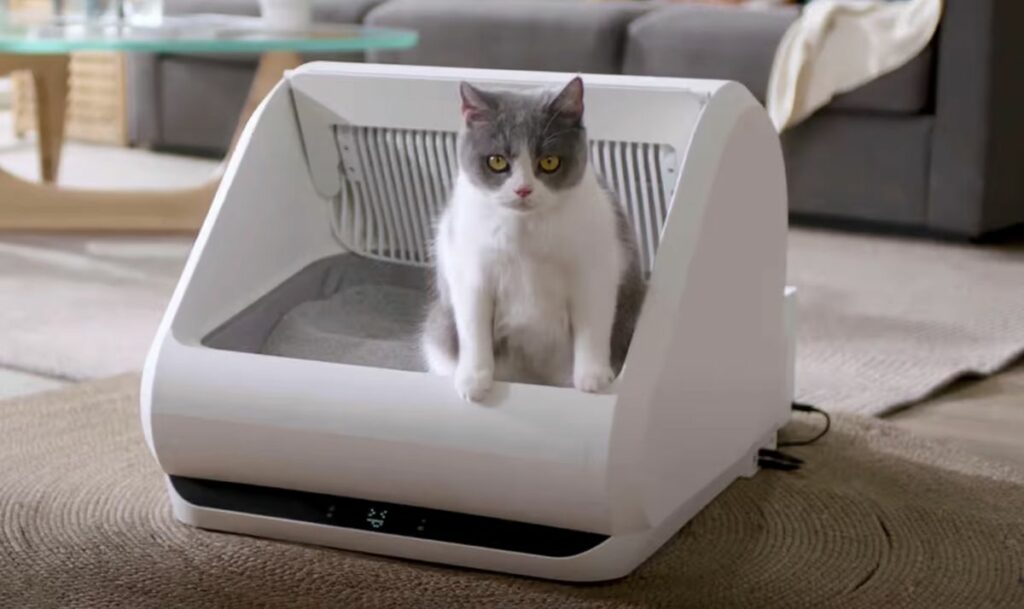 litière autonettoyante pour chat